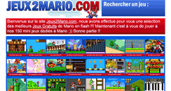 Desktop Screenshot of jeux2mario.com